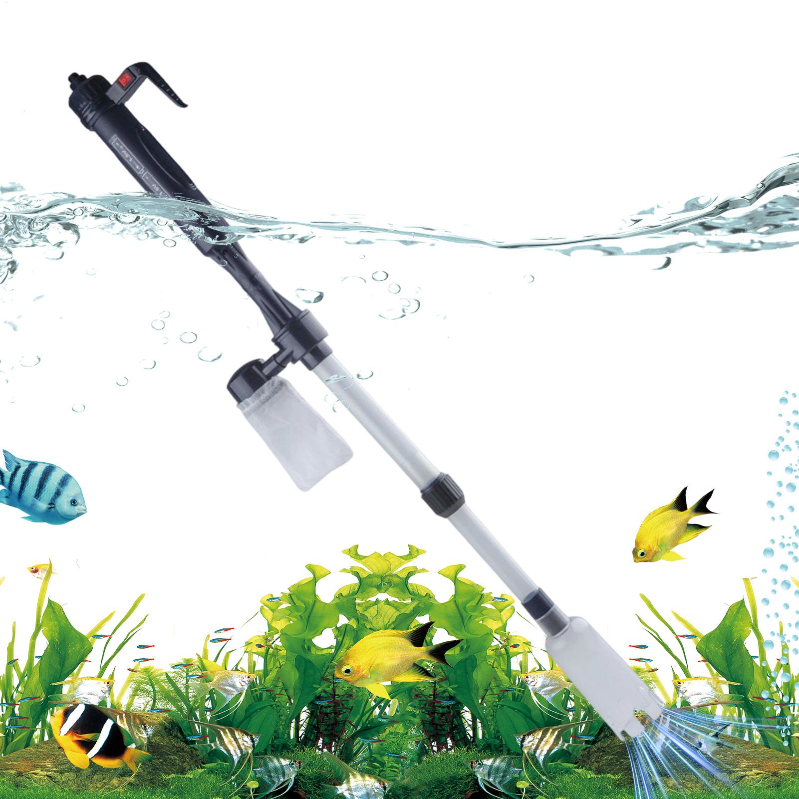 Marine Aquarium Reactors - Aquarium Vacuum Adjustable Telescopic USB Portable