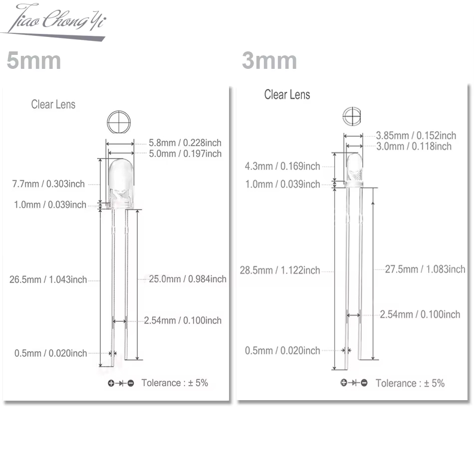 5mm 2pin Cyan  Ice Blue 480nm  - Actinic Blue Led 评论和价格