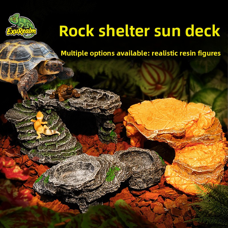 Resin Reptile Hideout – Rock B - Aquarium Marine Rock 评论和价格