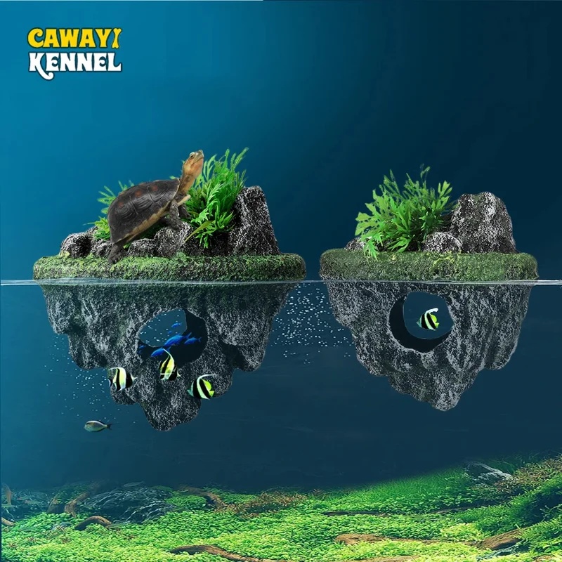 1Pcs Suspended Floating Aquari - Aquarium Marine Rock 评论和价格