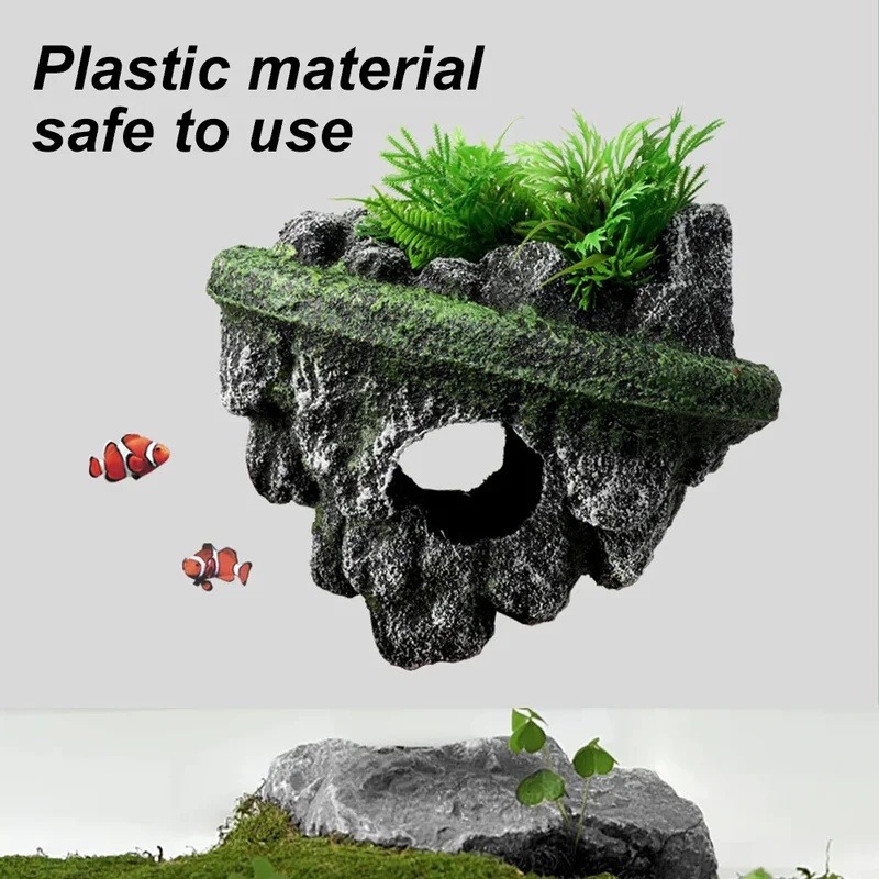 1Pcs Suspended Floating Aquari - Aquarium Marine Rock 评论和价格