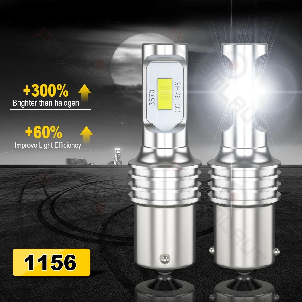 P21W 1156 BA15S LED Reverse Li - Actinic Blue Led 评论和价格