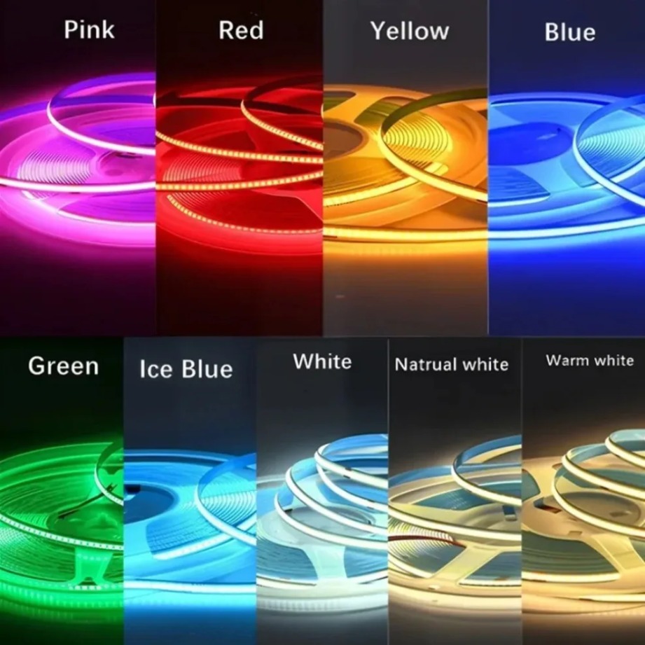 DC5V 8mm COB LED Strip 320LEDs - Actinic Blue Led 评论和价格
