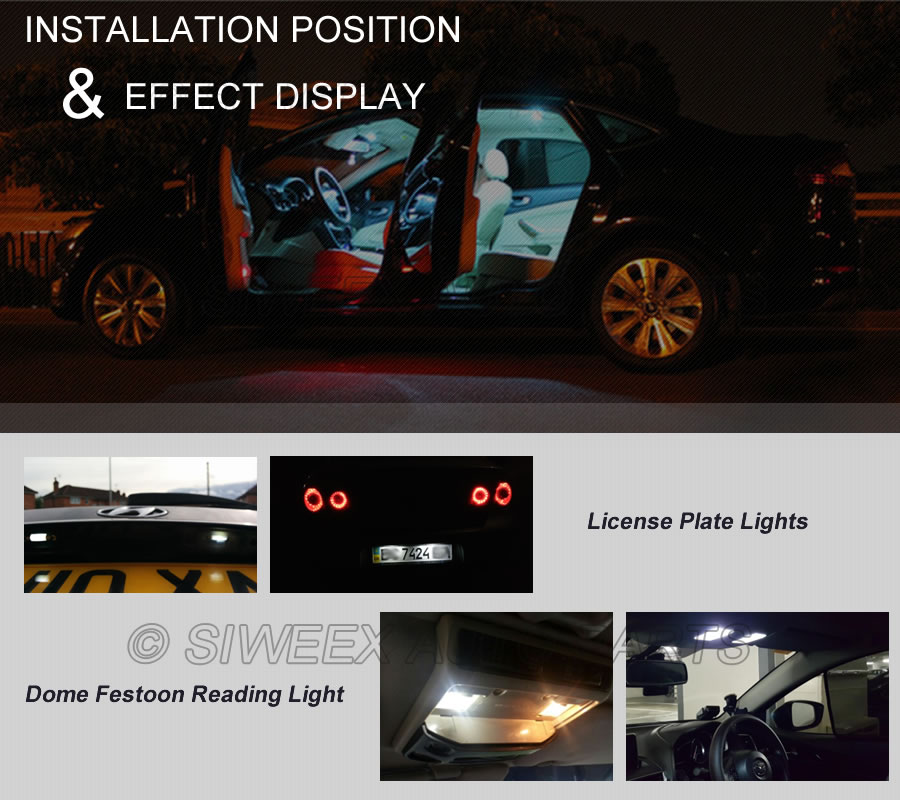 31mm 3528 1210 SMD 12 LED Car  - Actinic Blue Led 评论和价格