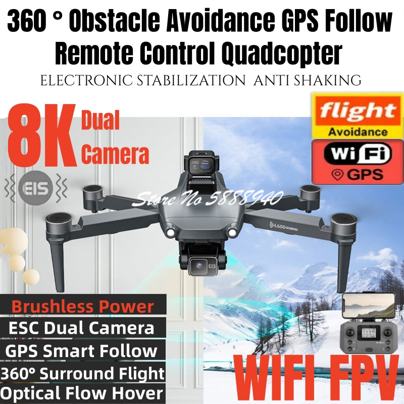 360 ° Obstacle Avoidance GPS S - Overflow Box Dual 评论和价格